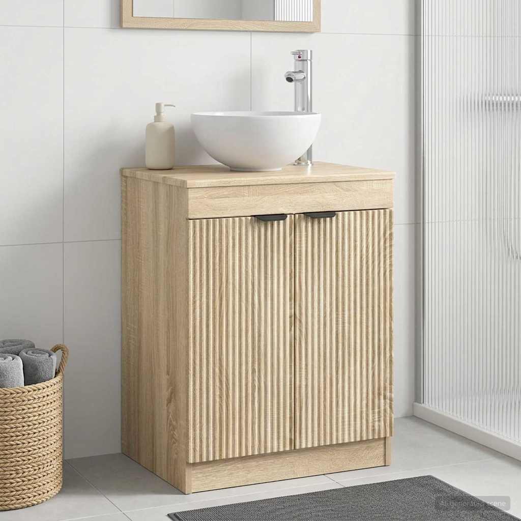 Bathroom Cabinet 54 x 41 x 70 cm Engineered Wood Sonoma oak