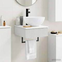 Wall-mounted Bathroom Sink Cabinet 40 x 41 x 56 cm High gloss white