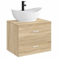 Bathroom Washbasin 59 x 35 x 21 cm Ceramic Matte black
