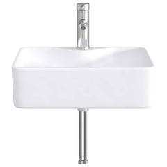 Bathroom Washbasin 48.5 x 37.5 x 13 cm Ceramic Chrome