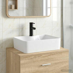 Bathroom Washbasin 48.5 x 37.5 x 13 cm Ceramic Matte black
