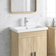 Bathroom Wash Basin Metal Chrome 61 cm 16.5 cm