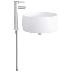 Bathroom Washbasin 38.5 x 38.5 x 16 cm Ceramic Chrome