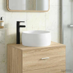 Bathroom Washbasin 38.5 x 38.5 x 16 cm Ceramic Matte black