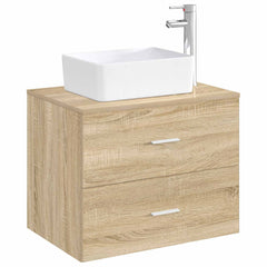 Bathroom Sink with Faucet and Drain Chrome 40.5 cm 13 cm 30.5 cm