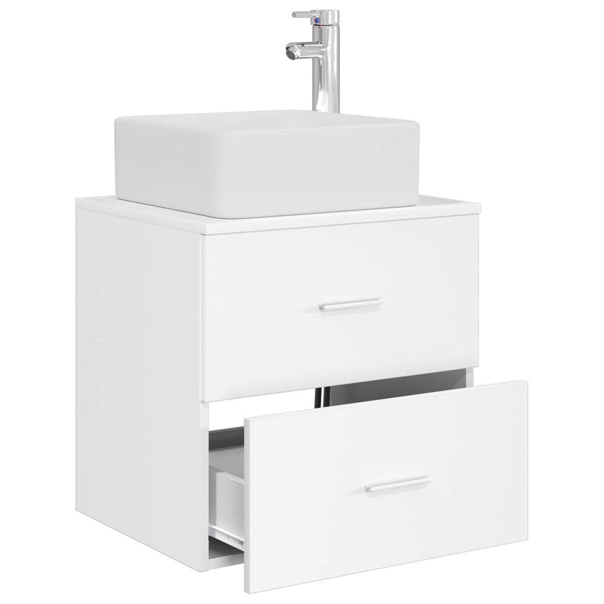 Wall-mounted Bathroom Sink Cabinet 49.5 x 41 x 80 cm White