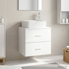 Wall-mounted Bathroom Sink Cabinet 53 x 35 x 80 cm White