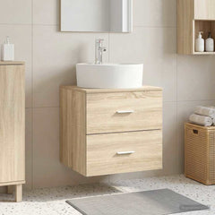 Wall-mounted Bathroom Sink Cabinet Sonoma oak