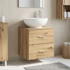 Wall-mounted Bathroom Sink Cabinet Artisan oak