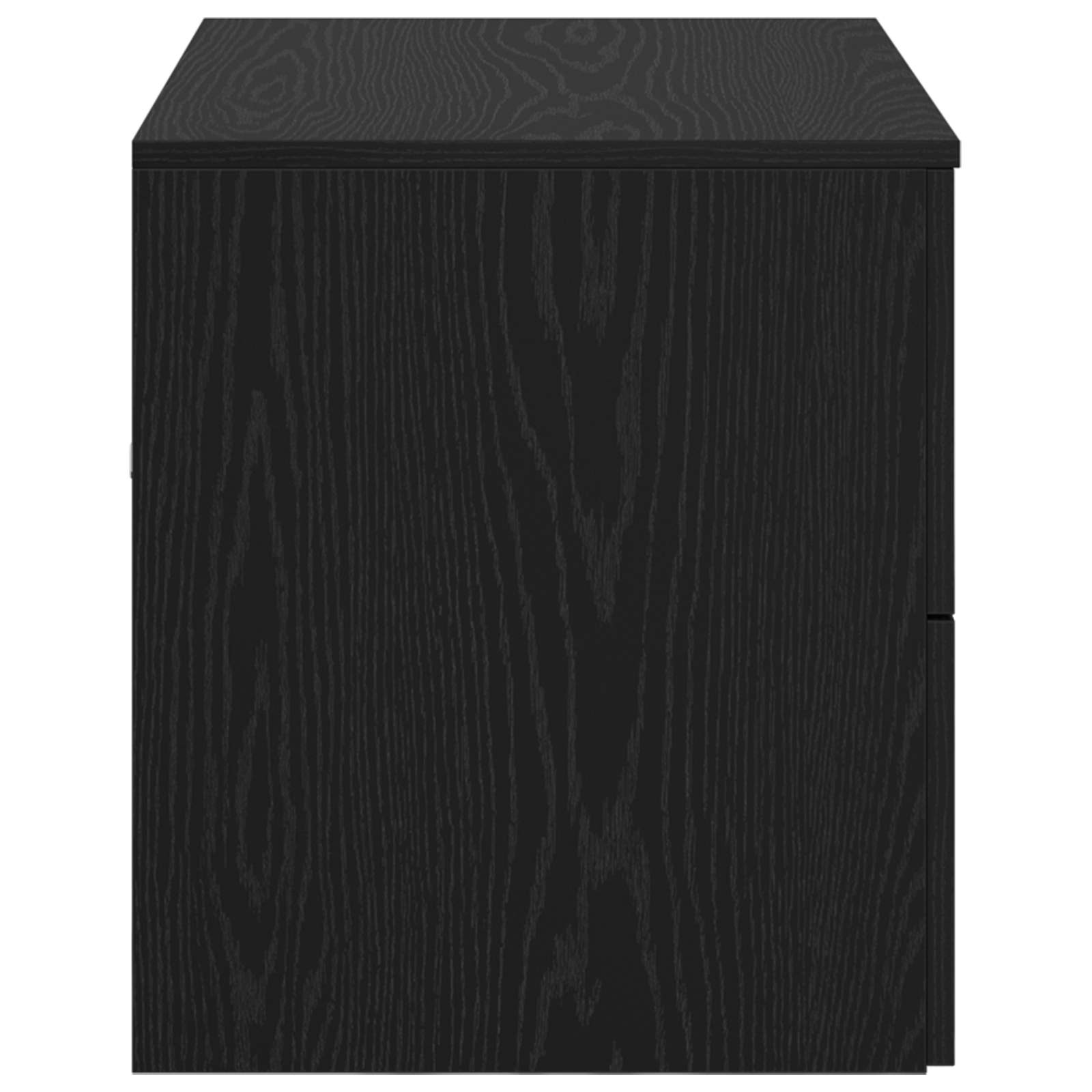 vidaXL Wall-Mounted Bathroom Cabinet Black Oak 62.5 x 44.5 x 50 cm 4