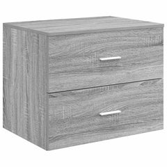 vidaXL Wall-Mounted Bathroom Cabinet Grey Sonoma 62.5 x 44.5 x 50 cm 2