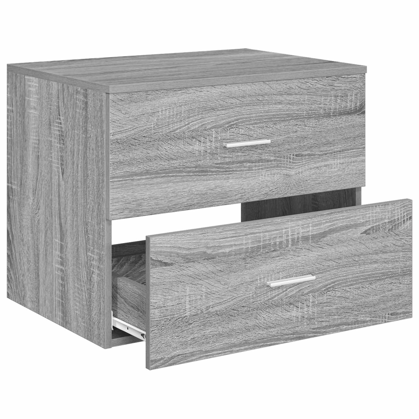 vidaXL Wall-Mounted Bathroom Cabinet Grey Sonoma 62.5 x 44.5 x 50 cm 3