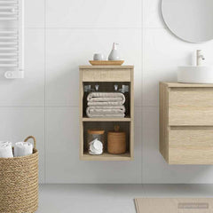 vidaXL Bathroom Cabinet In-between Sonoma Oak 30 x 35 x 50 cm 1