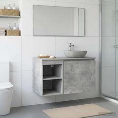 vidaXL Bathroom Cabinet In-between Concrete Grey 30 x 35 x 50 cm 1