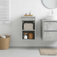 vidaXL Bathroom Cabinet In-between Concrete Grey 30 x 35 x 50 cm 4