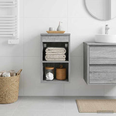 vidaXL Bathroom Cabinet In-between Grey Sonoma 30 x 35 x 50 cm 1