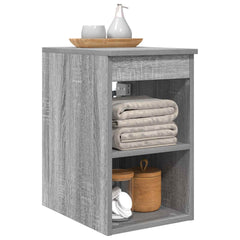 vidaXL Bathroom Cabinet In-between Grey Sonoma 30 x 35 x 50 cm 3