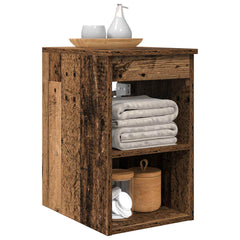 vidaXL Bathroom Cabinet In-between Old Wood 30 x 35 x 50 cm 3