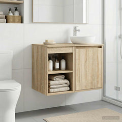 vidaXL Bathroom Cabinet In-between Sonoma Oak 30 x 41 x 50 cm 1