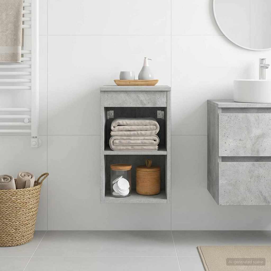 vidaXL Bathroom Cabinet In-between Concrete Grey 30 x 41 x 50 cm 1