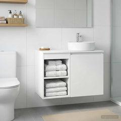 vidaXL Bathroom Cabinet In-between White 30 x 44.5 x 50 cm 1