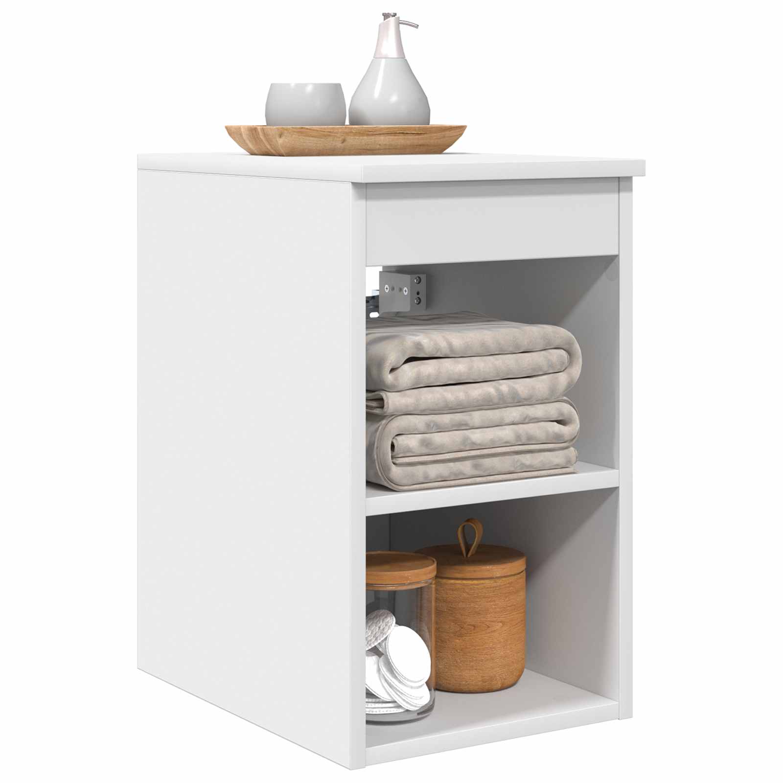 vidaXL Bathroom Cabinet In-between White 30 x 44.5 x 50 cm 3