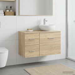 Bathroom Cabinet Engineered Wood 30 x 41 x 50 cm Sonoma oak