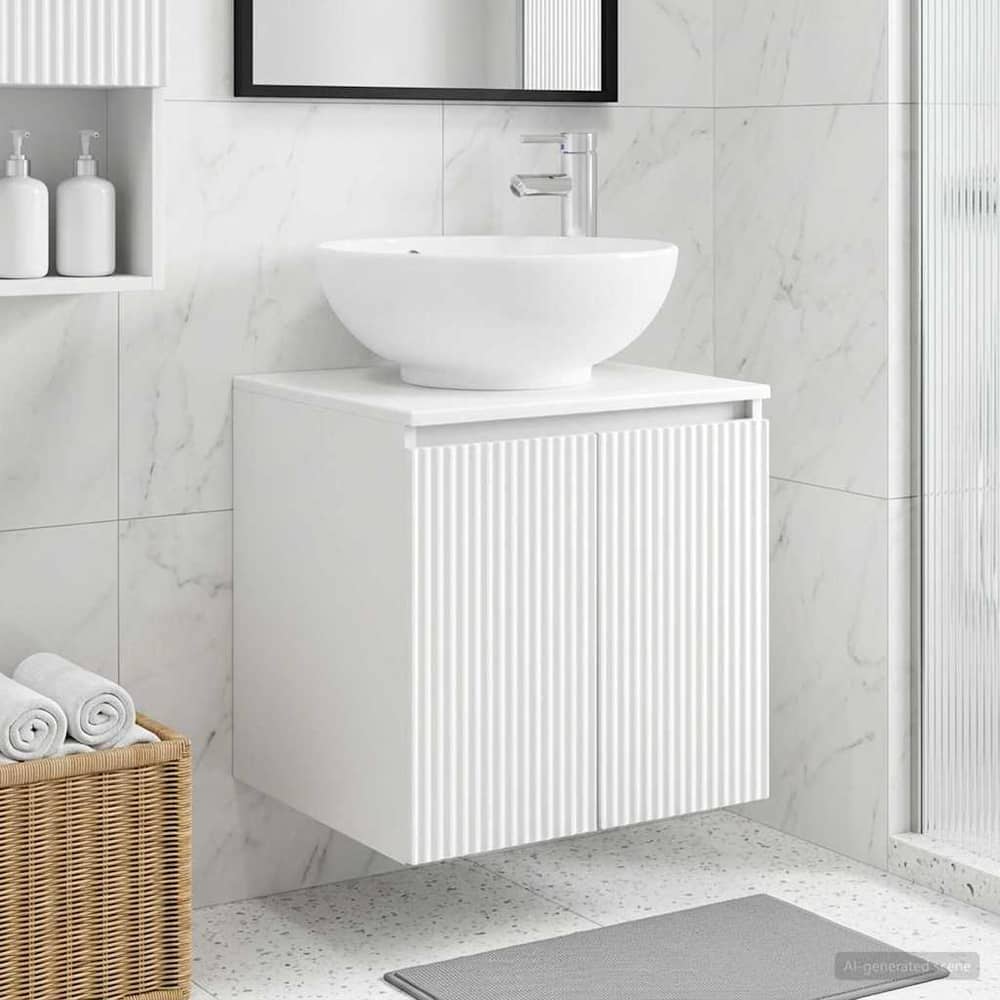 Wall-mounted Bathroom Sink Cabinet White