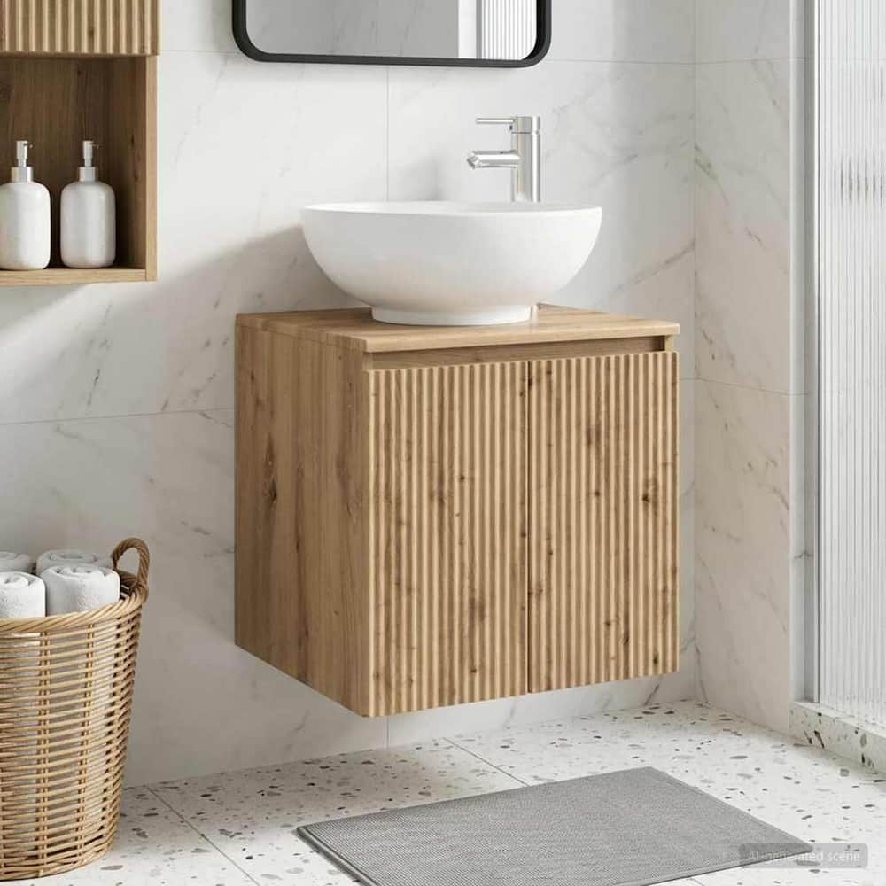 Wall-mounted Bathroom Sink Cabinet Artisan oak