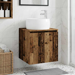 Wall-mounted Bathroom Sink Cabinet Old wood