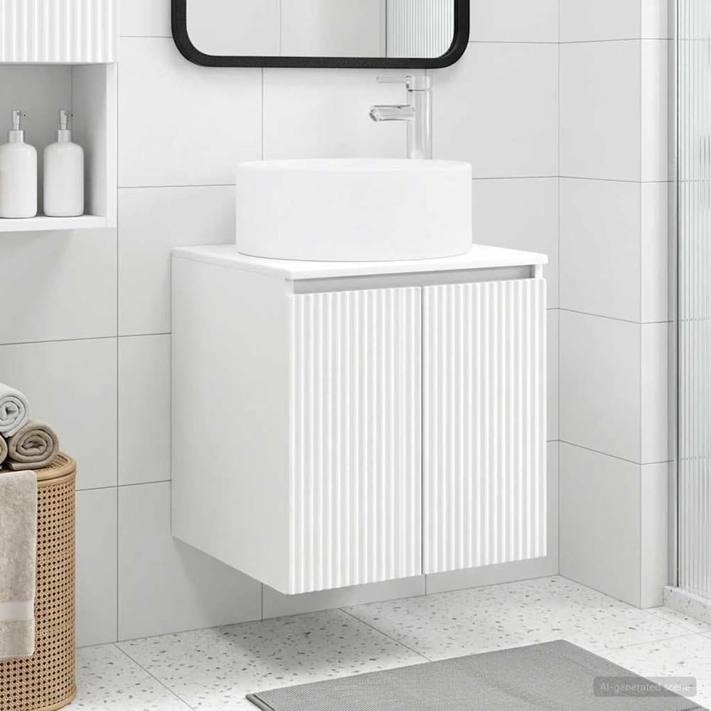 Wall-mounted Bathroom Sink Cabinet White