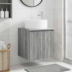Wall-mounted Bathroom Sink Cabinet Grey sonoma