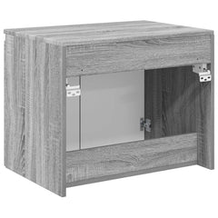vidaXL Wall-mounted Bathroom Cabinet Grey Sonoma 62.5 x 44.5 x 50 cm 5