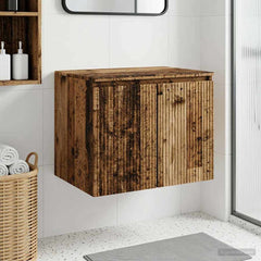 vidaXL Wall-mounted Bathroom Cabinet Old Wood 62.5 x 44.5 x 50 cm 1