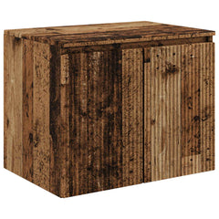 vidaXL Wall-mounted Bathroom Cabinet Old Wood 62.5 x 44.5 x 50 cm 2