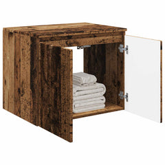 vidaXL Wall-mounted Bathroom Cabinet Old Wood 62.5 x 44.5 x 50 cm 3