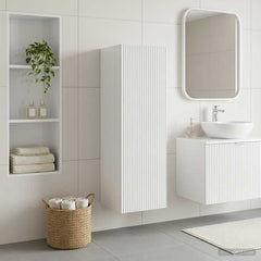 vidaXL Wall-mounted Bathroom Cabinet White 33 x 34.5 x 100 cm 1