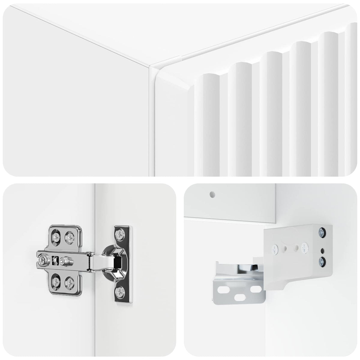 Wall-mounted Bathroom Cabinet 33 x 34.5 x 60 cm White