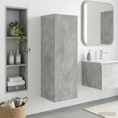Wall-mounted Bathroom Cabinet 33 x 34.5 x 60 cm Concrete grey