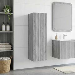 Wall-mounted Bathroom Cabinet 33 x 34.5 x 60 cm Grey sonoma