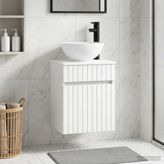 Wall-mounted Bathroom Sink Cabinet 39 x 41 x 80 cm White