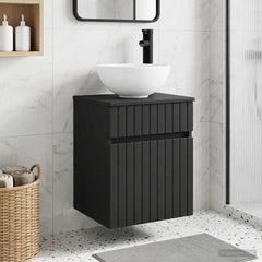 Wall-mounted Bathroom Sink Cabinet 39 x 41 x 80 cm Black