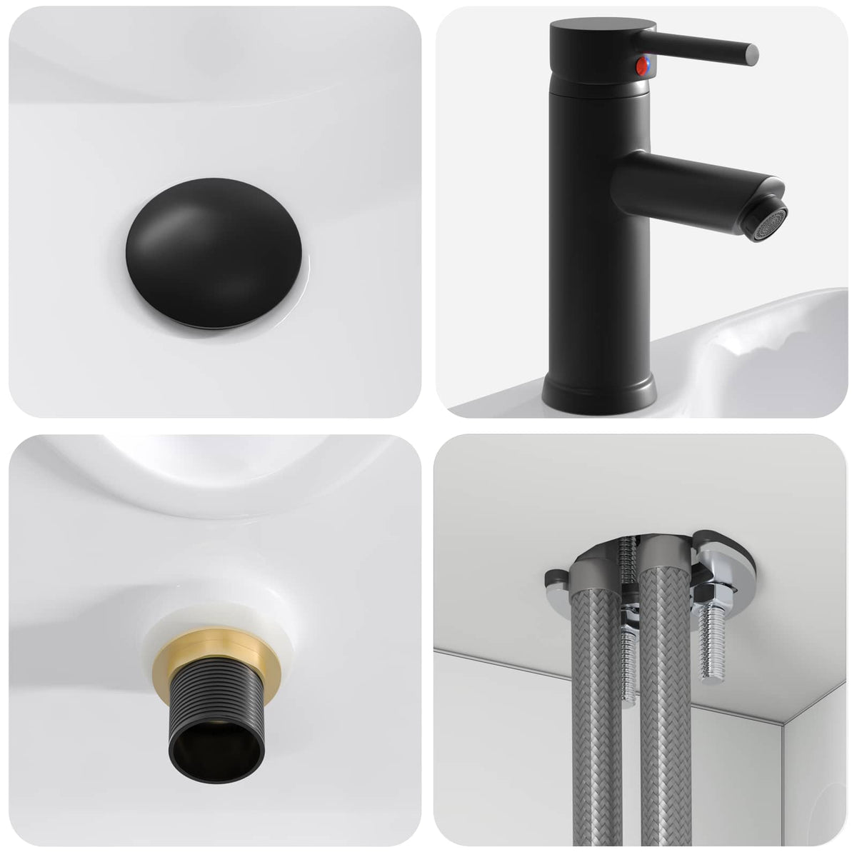 Wall-mounted Bathroom Sink Cabinet White