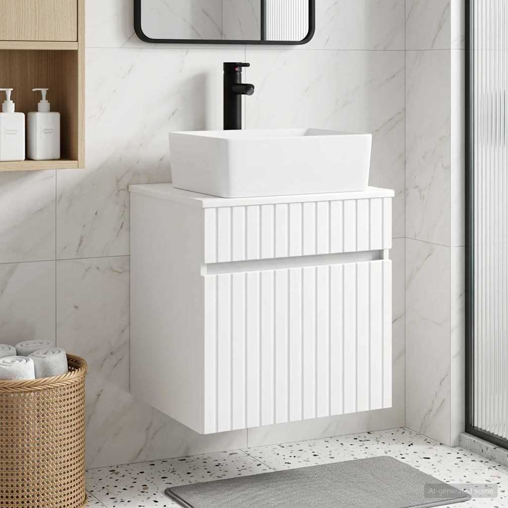 Wall-mounted Bathroom Sink Cabinet 49 x 41 x 80 cm White