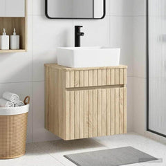 Wall-mounted Bathroom Sink Cabinet 49 x 41 x 80 cm Sonoma oak