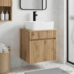 Wall-mounted Bathroom Sink Cabinet 49 x 41 x 80 cm Artisan oak
