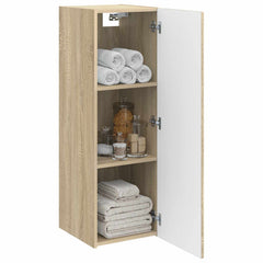 vidaXL Wall-mounted Bathroom Cabinet Sonoma Oak 33 x 34.5 x 100 cm 3