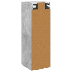 vidaXL Wall-mounted Bathroom Cabinet Concrete Grey 33 x 34.5 x 100 cm 5