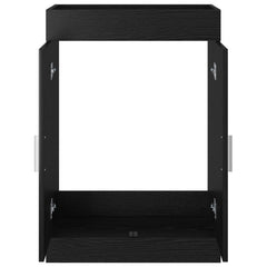 vidaXL Bathroom Under Sink Cabinet Black Oak 78.5 x 37.5 x 81 cm 4