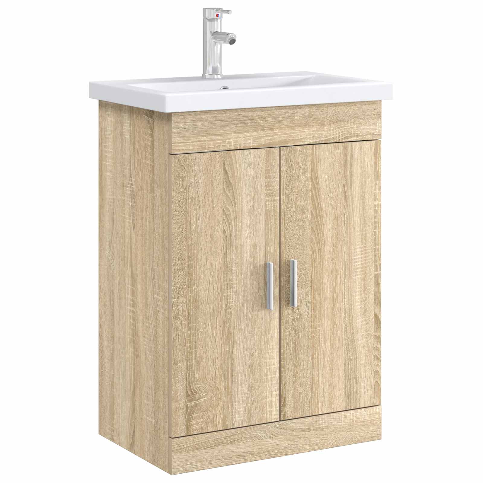 vidaXL Bathroom Under Sink Cabinet Sonoma Oak 78.5 x 37.5 x 81 cm 3